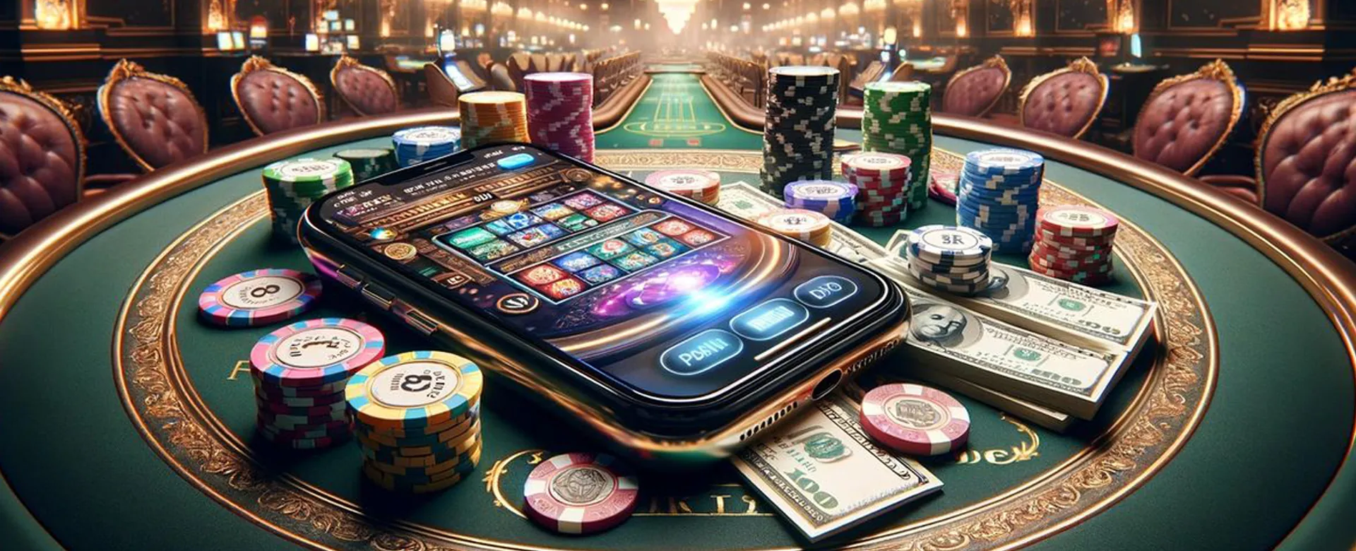 Background of Hotjili Gaming mobile app interface